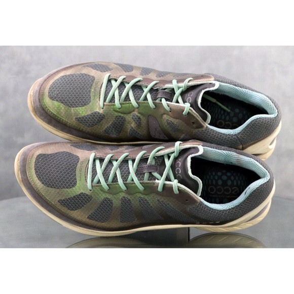ECCO Biom Performance $130 Women's Trainers Shoes Size EU 39 US 8-8.5 Gray Green - Picture 9 of 10